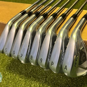 New Callaway APEX Forged '21 Irons 4-PW/AW Elevate 95g Regular Steel Golf Set