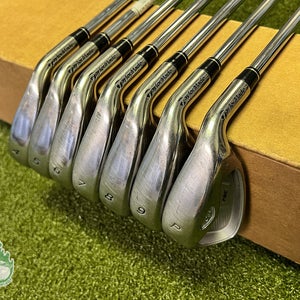 Used RH TaylorMade RAC OS Irons 4-PW 90g Regular Flex Steel Golf Club Set