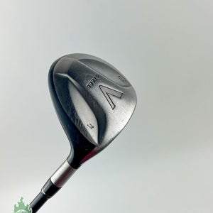 Used TaylorMade V-Steel Fairway 3 Wood 15* Stiff Flex Graphite Golf Lamkin NoHC