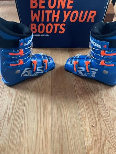 Kid's Used Lange Racing RSJ 60 Ski Boots - Size 22.5