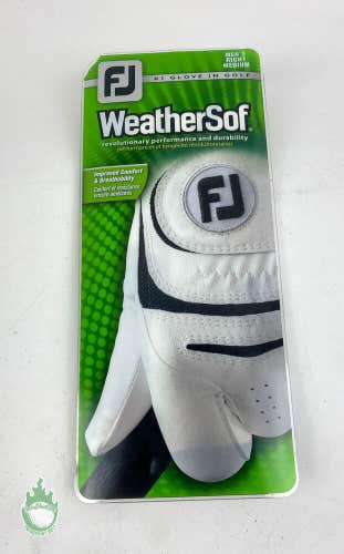 Brand New FootJoy WeatherSof Men's Right Medium Leather Golf Glove