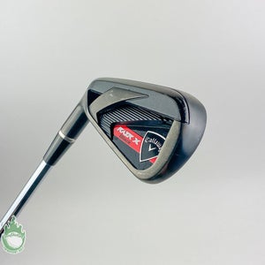 Used Left Handed Callaway RAZR X Black Tour 6 Iron M-10 XP Uniflex Steel Golf