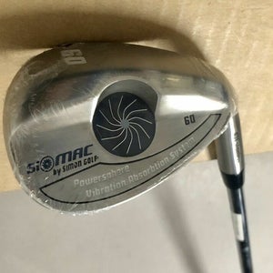 New Simon Golf Si Mac Powersphere Wedge 60* Wedge Flex Steel Golf Club
