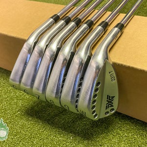 Used RH PXG 0311T Forged GEN 2 Irons 5-PW $-Taper 110g Regular Steel Golf Set