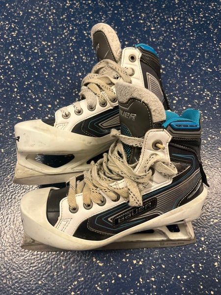 Used Bauer Regular Width Size 3 Hockey Goalie Skates