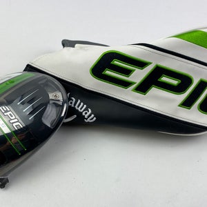New LH Callaway EPIC Max LS (Low Spin) Driver 9* HEAD ONLY Golf Club w/ Cover