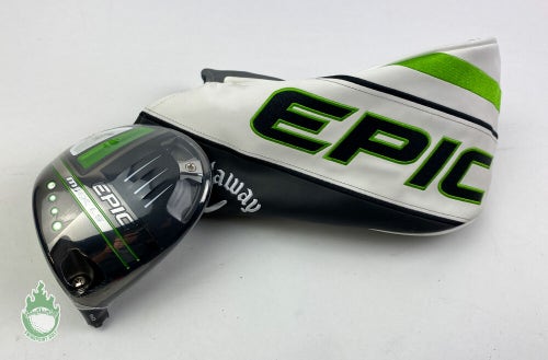 New LH Callaway EPIC Max LS (Low Spin) Driver 9* HEAD ONLY Golf Club w/ Cover