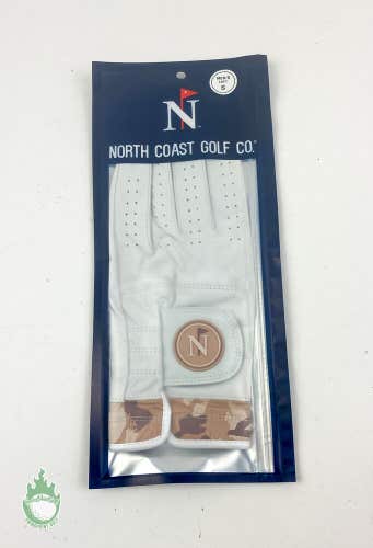 New North Coast Golf Co Men's Left Leather Small White Glove Legends Never Dye