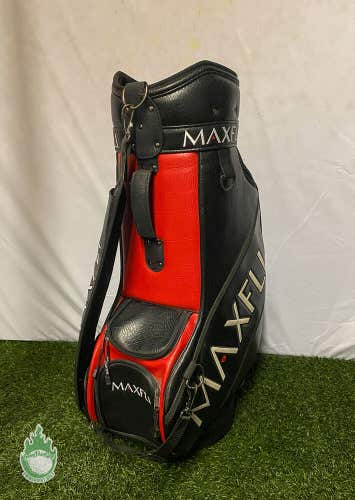 Used Maxfli Golf Black Golf Staff Bag 6-way Divider