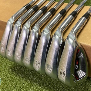 Used RH Ping Black Dot G410 Irons 5-PW/UW AWT 2.0 Regular Flex Steel Golf Set