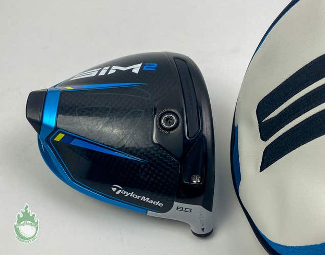 Tour Issued RH 2021 TaylorMade SIM 2 Driver 8* HEAD ONLY Golf Club + Sign