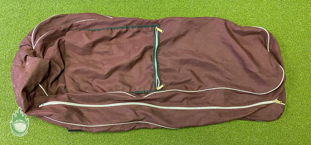 Used Vintage MacGregor Golf Mauve Fabric Golf Bag Travel Case