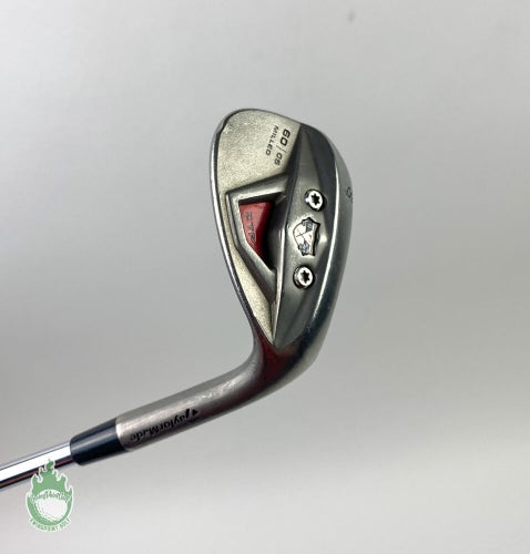 Used Tour Issue RH TaylorMade Milled XFT ZTP 60*-6* Steel Wedge Wedge Flex