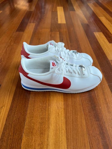 Nike Cortez Red/White/Blue Classic Leather Sneakers Size 10.5