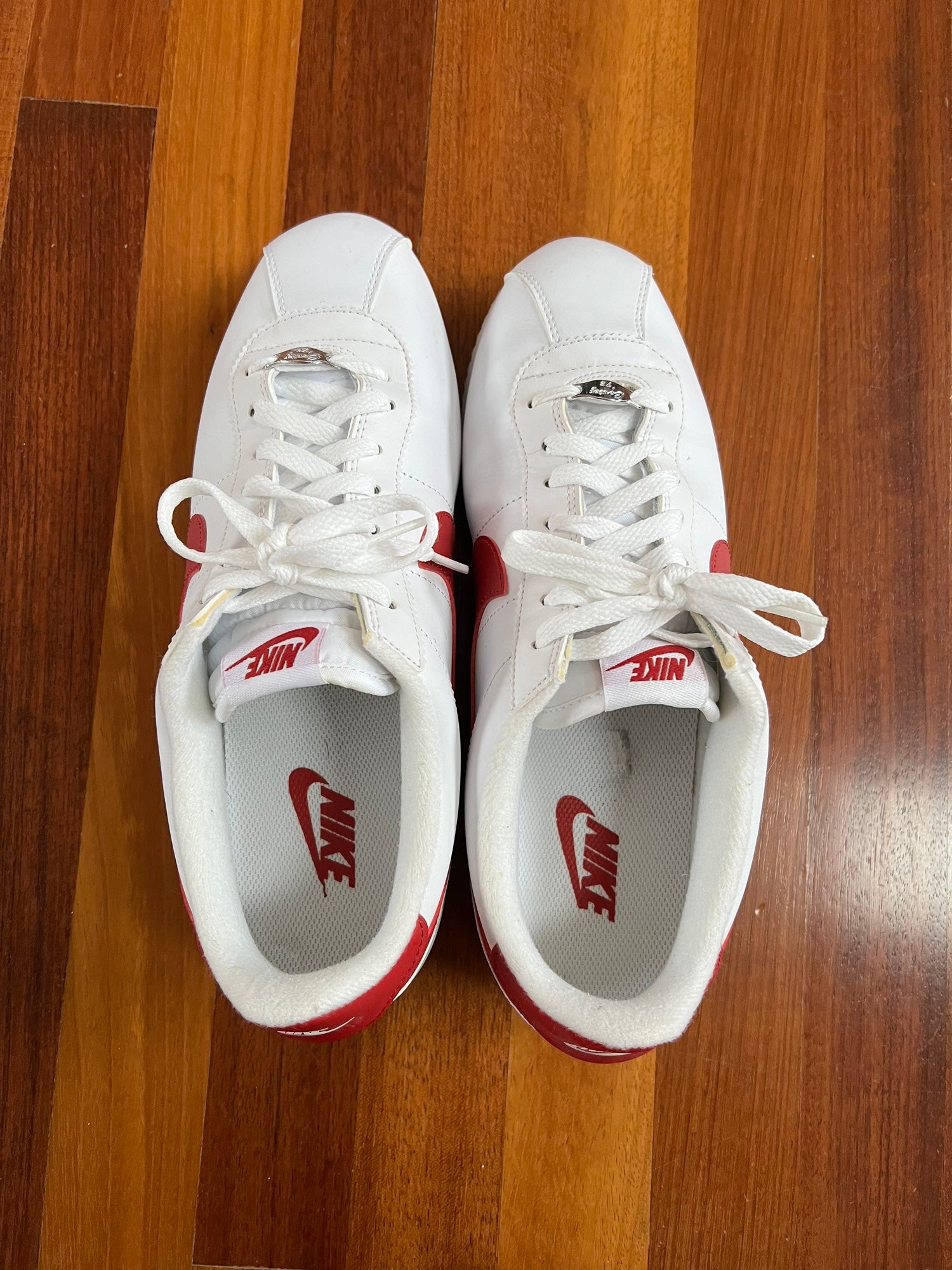 nike cortez mens red white blue