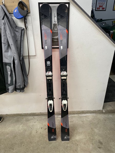 Used Unisex Fischer 168 cm All Mountain Pro Mt 86 Ti Skis With Marker Bindings Max Din 11