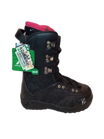 K2 Mink Girls Snowboarding Snowboard Boots Size 5