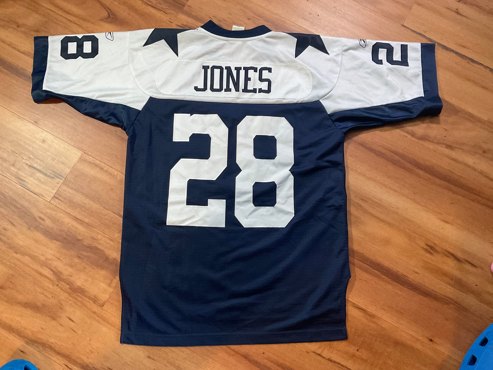 Vintage Reebok NFL Dallas Cowboys Felix Jones #28 Jersey Size 52.