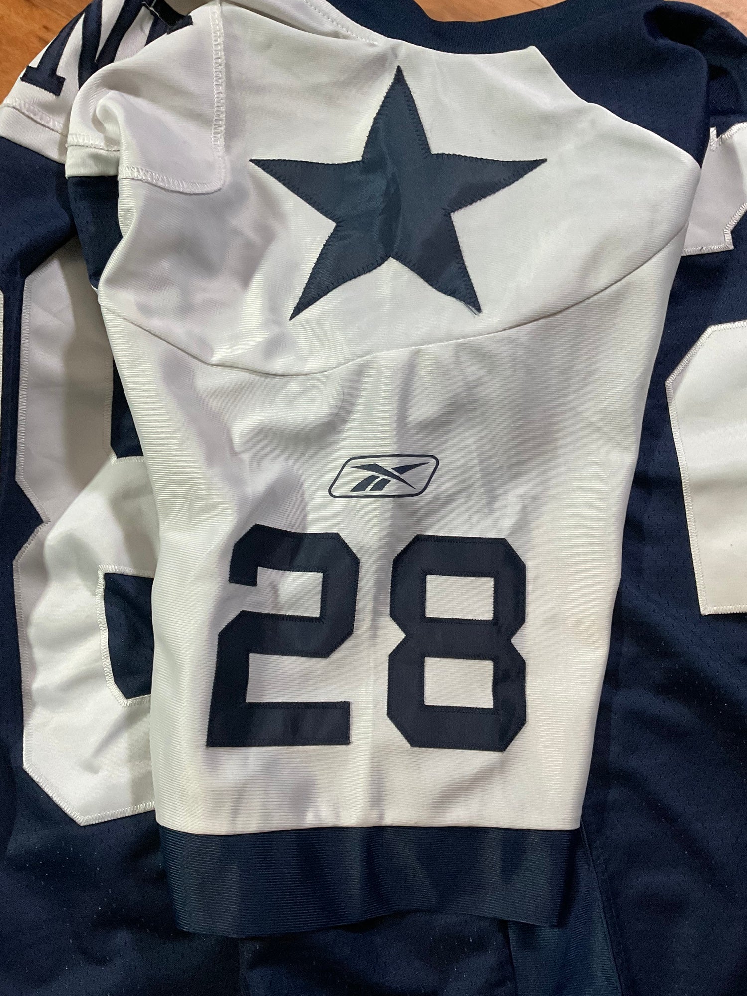 Dallas Cowboys Reebok Felix Jones #28 White Stitched Sewn Jersey Sz 48