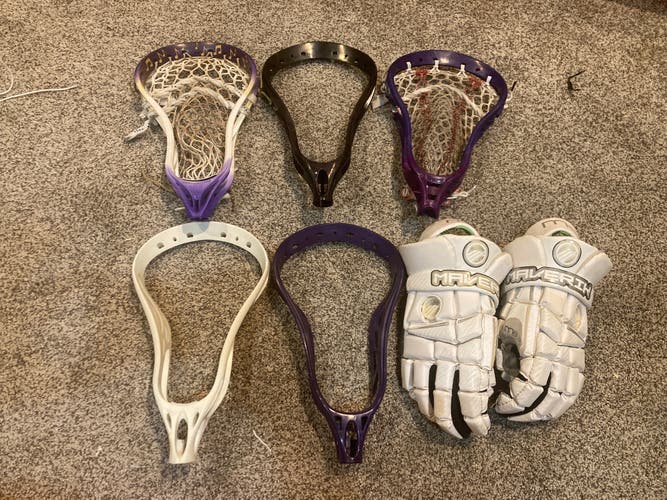 Five Strung Lacrosse Heads