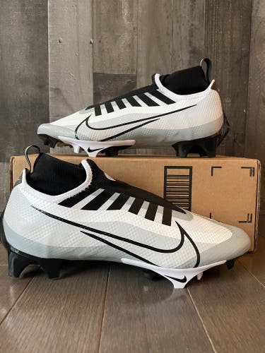Nike Vapor Edge 360 Pro Football Cleats Platinum Black DQ3670-100 Men’s Size 10