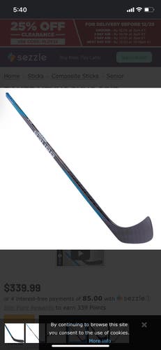 Senior Right Handed P28 Pro Stock Nexus Sync Hockey Stick