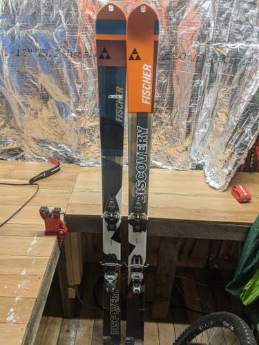 Used 2019 Fischer 182 cm Discovery Touring Skis & Bindings Dynafit Beast 14 includes 2 sets of skins