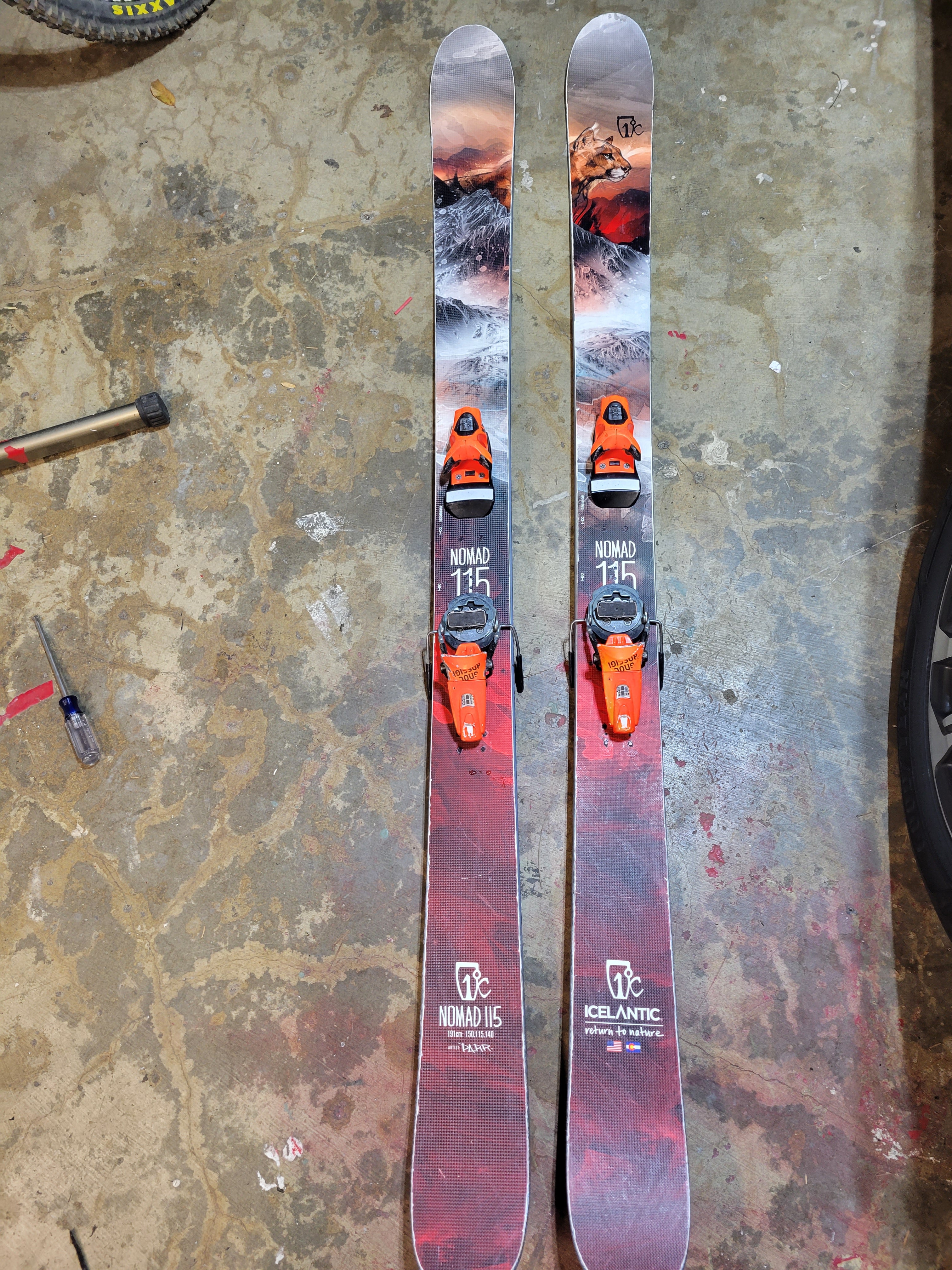 Used 2020 Icelantic 191 cm Powder Nomad Skis only | SidelineSwap