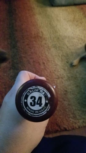 Used BBCOR Certified Baum Bat Wood Composite BBCOR Composite Wood Bat (-3) 31 oz 34"