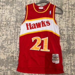 Adult Small Stitched Dominique Wilkins Hawks Jersey