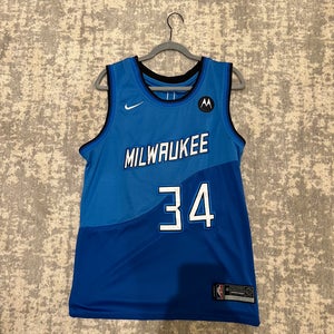 Adult Large Stitched Milwaukee Giannis Antetokounmpo City Jersey