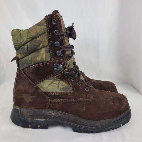 Texas Steer Sport Thinsulate Ultra Camouflaged Work Boot Oil-Resistant Size 6.5