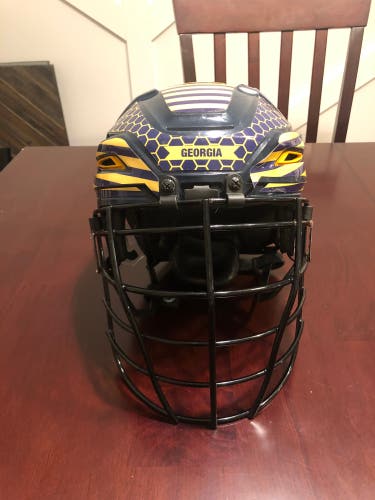Custom NLL Box helmet And Facemask