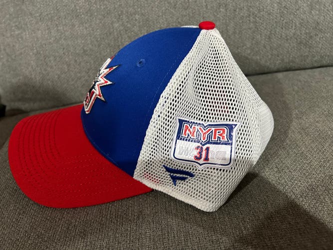 Igor Shesterkin New York Rangers Fanatics Authentic Pro HAT Player Team Issue REVERSE RETRO 2.0