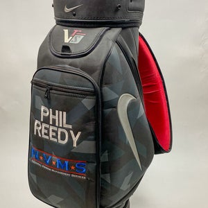 Used Gray/Red Nike VRS Golf Staff Bag with Strap Embroidered Phillip Reedy