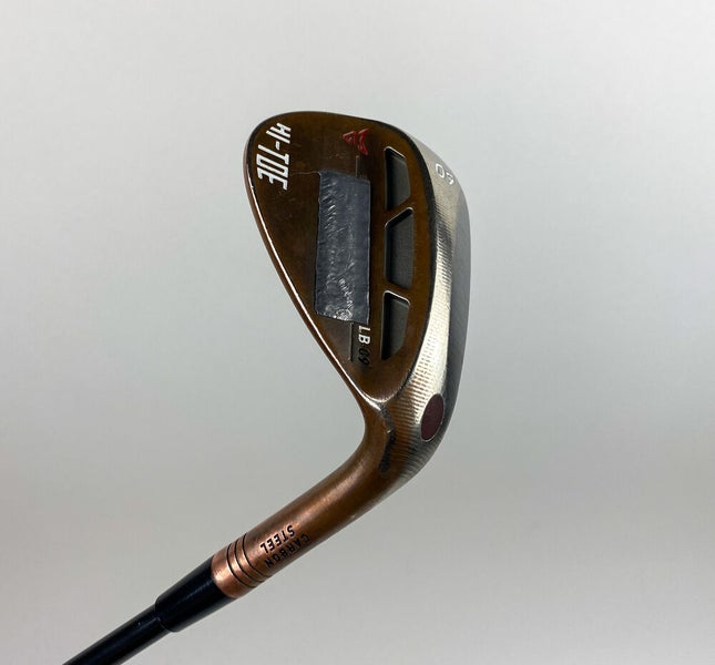 Tour Issue TaylorMade Hi-Toe Carbon Steel LB Wedge 60*-09 Stiff Flex Steel Golf