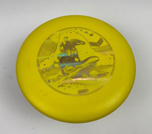 Innova Disc Golf Used Yellow KC AVIAR 171gm Sockibomb Raptor Rider Hot Stamp