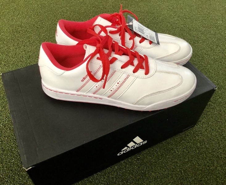 Brand New Adidas JR adicross V Junior's Spikeless Golf Shoe Size 6M  White/Pink | SidelineSwap | Buy and Sell on SidelineSwap
