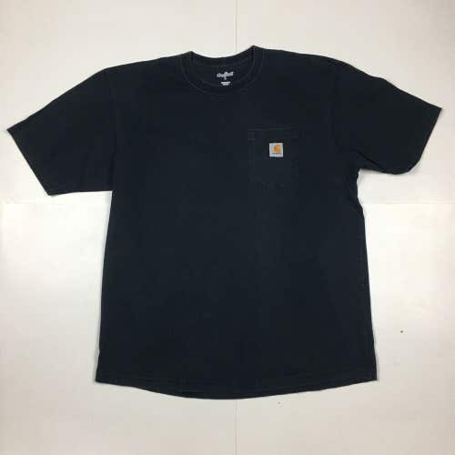 Carhartt Short Sleeve Pocket T-Shirt Black Original Fit Workwear Men's Large