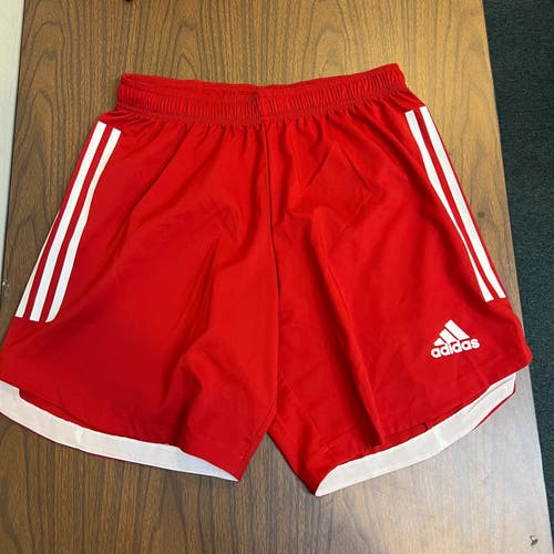 New Adidas Men's Condivo 20 Soccer Red Shorts -- Medium