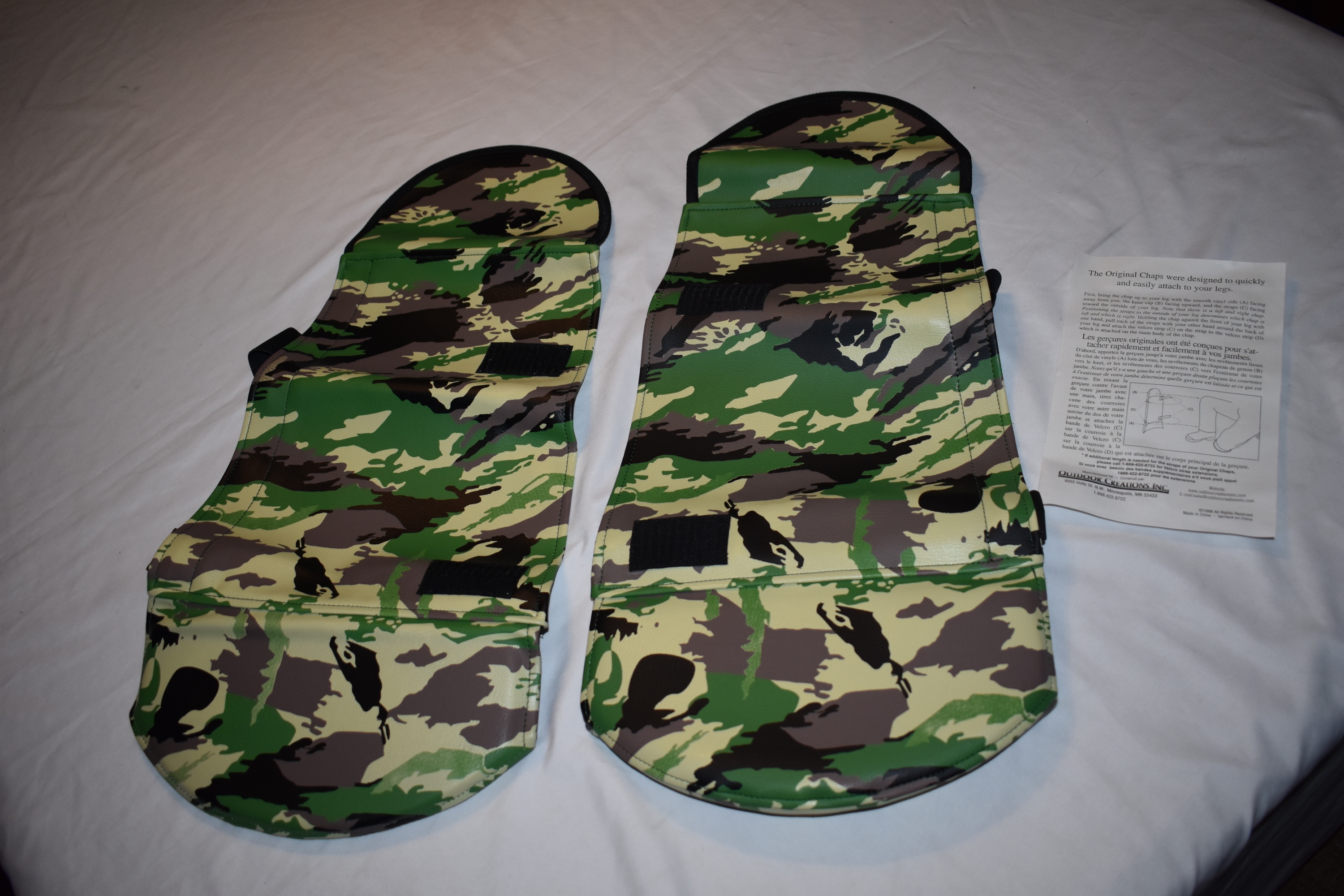 NEW - Padded Camo Leg protection - Hunt'N Chaps, Padded Over Pants Protection