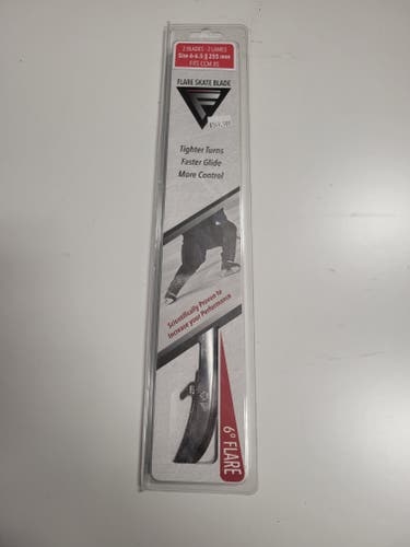 New Flare Silver 6° CCM XS Holder Skate Steel 255mm