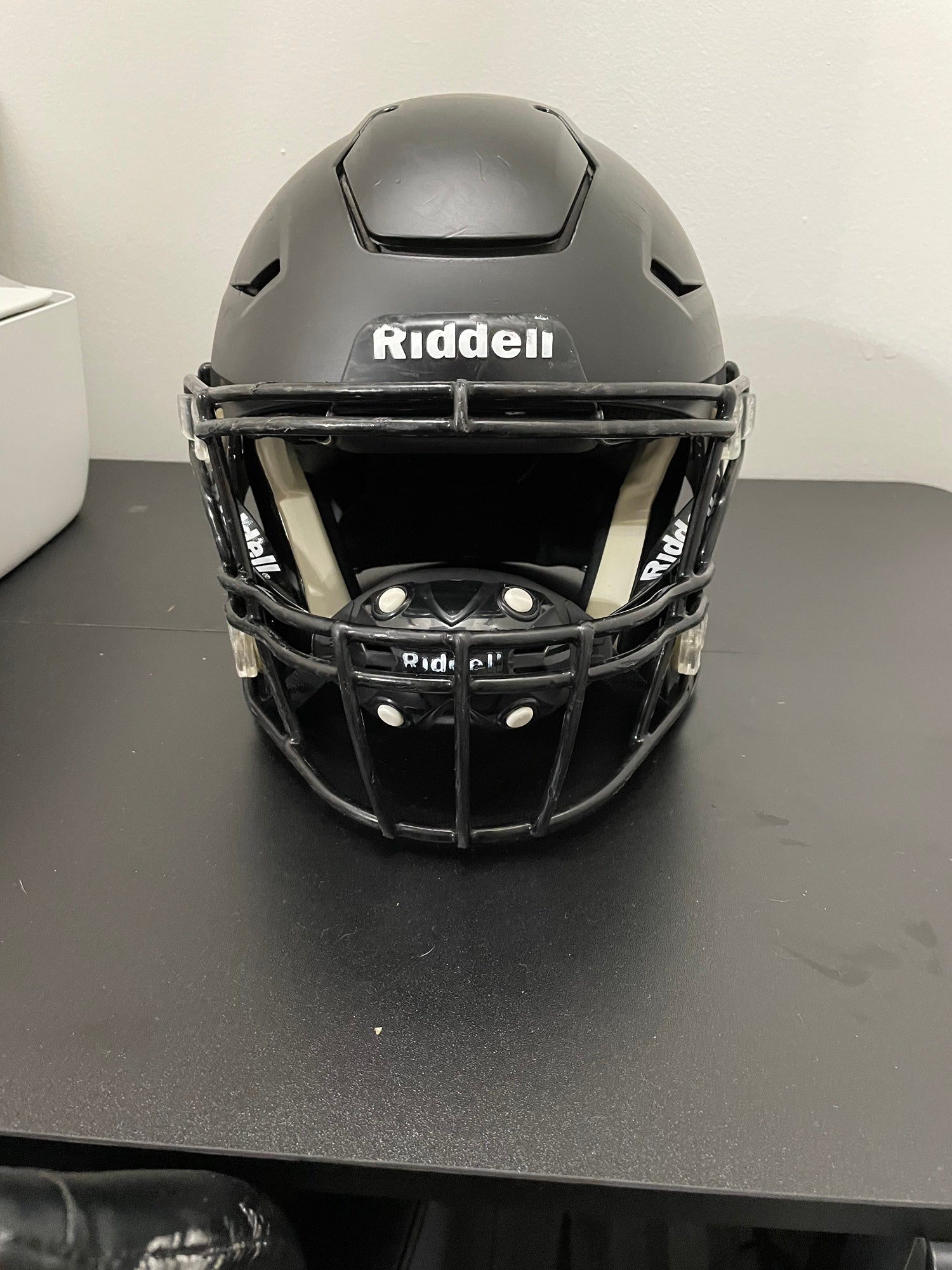 Riddell SpeedFlex Black Out - Adult Matte Scarlet / X-Large