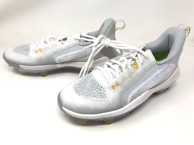 New Mens Under Armour 3024320-102 Harper 6 Elite Tpu Baseball Cleats 80Q Size 7