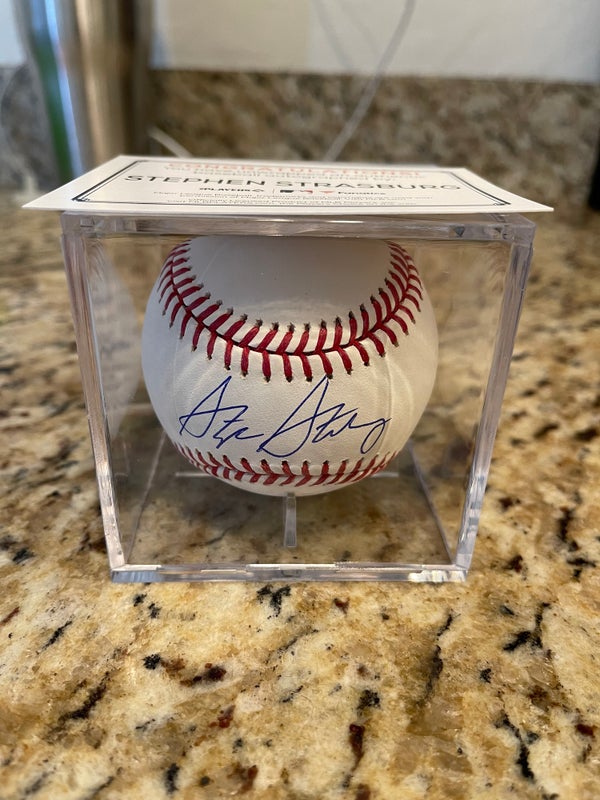 Stephen Strasburg Autographed Baseball Nationals Fanatics