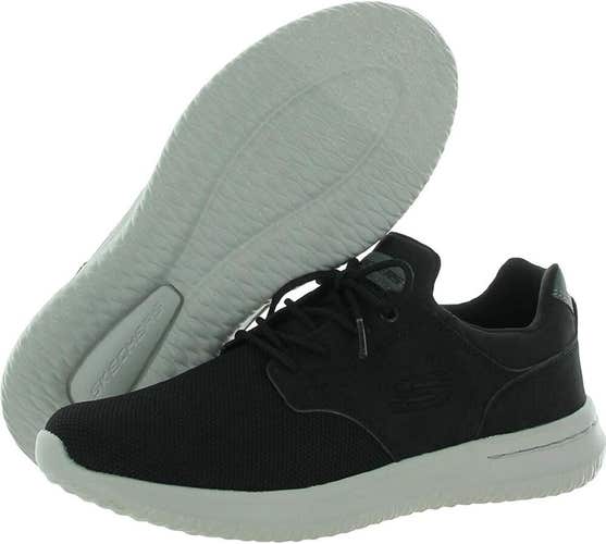 NIB Skechers Delson Men's Air Cooled Memory Foam Sneakers Black Size 11
