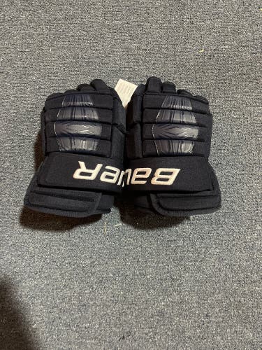 New Navy Bauer Pro Series Pro Stock Gloves Colorado Avalanche Team Issued 14” & 15”