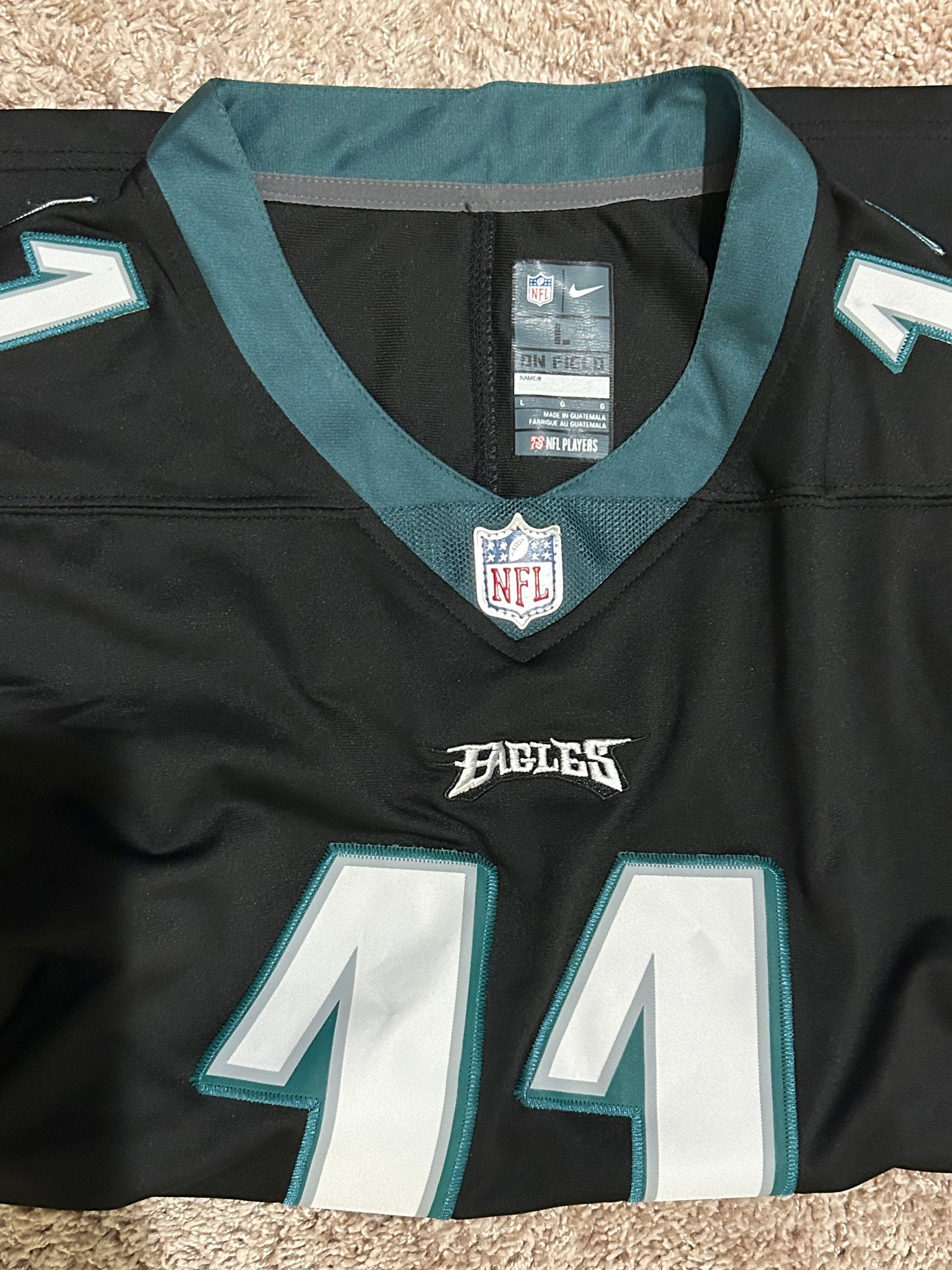 Philadelphia Eagles #12 R. CUNNINGHAM w/J.Brown Memorial Jersey Size Men  Medium – ASA College: Florida