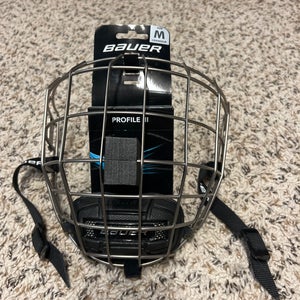 NEW Medium Bauer Full Cage Profile III Facemask