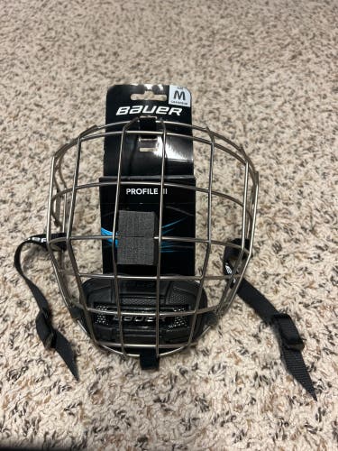 NEW Medium Bauer Full Cage Profile III Facemask